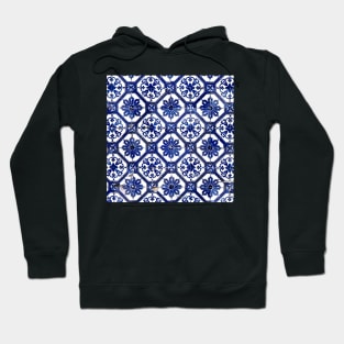 Portuguese Blue and White Tiles Hoodie